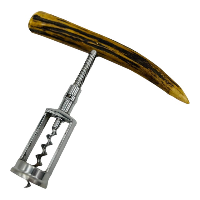 Antique German Antler Mounted Corkscrew For Sale