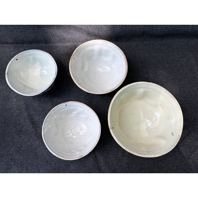 White Vintage Italian Bassano Ceramic Wall Hanging Molds Set of 4 For Sale - Image 8 of 16