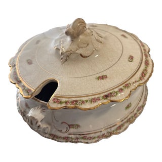 Antique Homer Laughlin Tureen Made in June 1916 For Sale