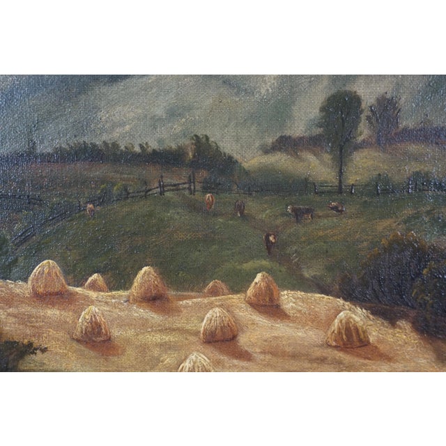 Original Late 19th Century Oil Painting of Upstate New York Landscape by Frances B. Clark For Sale In Monterey, CA - Image 6 of 10