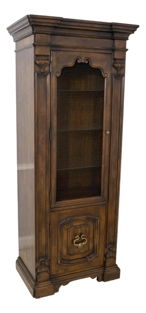 John Widdicomb Continental Style Mesh Door Display Cabinet