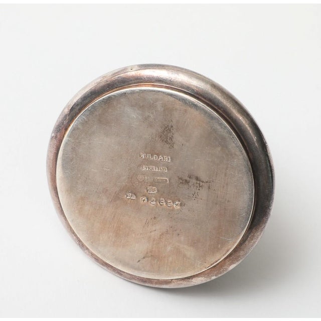 1980s Vintage Bulgari Sterling and Jade Paperweight For Sale - Image 5 of 7