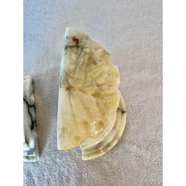 Mid 20th Century Italian Alabaster Column Bookends - A Pair For Sale - Image 9 of 12