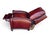 Pair of Vintage English Wingback Recliners in Burgundy Oxblood Leather For Sale - Image 13 of 16