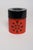 Mid-Century Modern Set of Three Japanese Modern Nesting Canisters With Red and Black Floral Decoration For Sale - Image 3 of 18