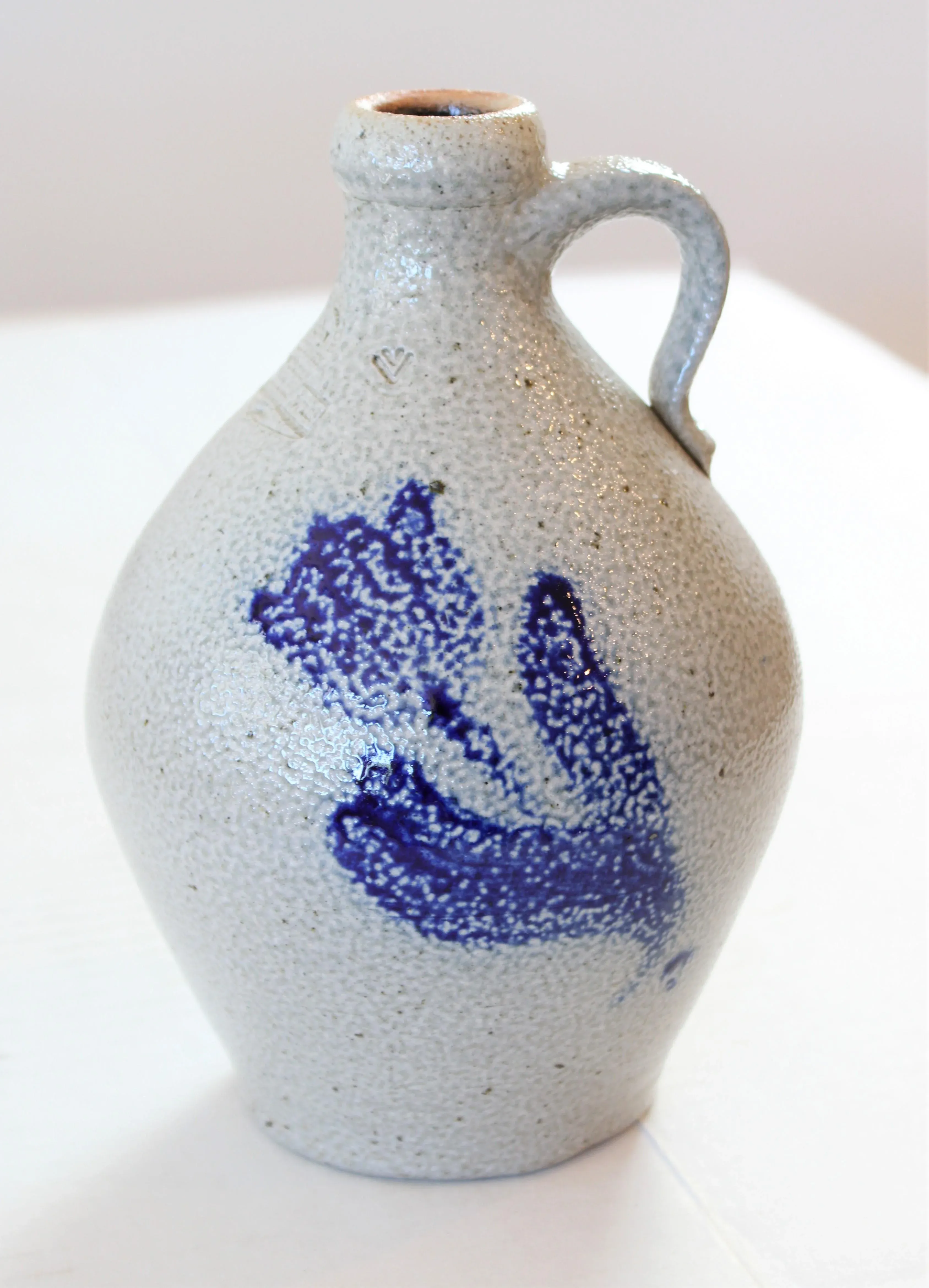 Vintage Rowe Salt Glazed Stoneware Pottery Jug | Chairish