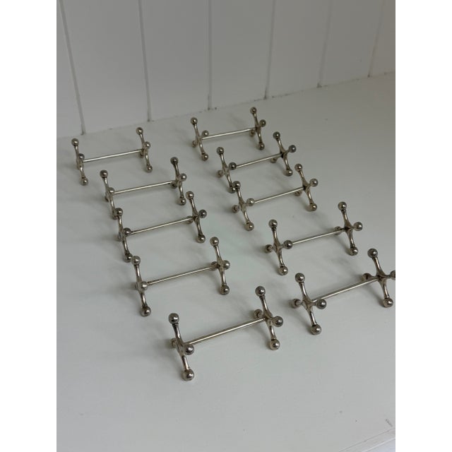 Vintage Christofle Silver Plated Knife Rests, Set of 10, Circa 1925-1935 For Sale - Image 11 of 12