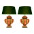 Vintage Italian Table Lamps Tall Carved Wood Vase Lamps 1980s a Pair For Sale