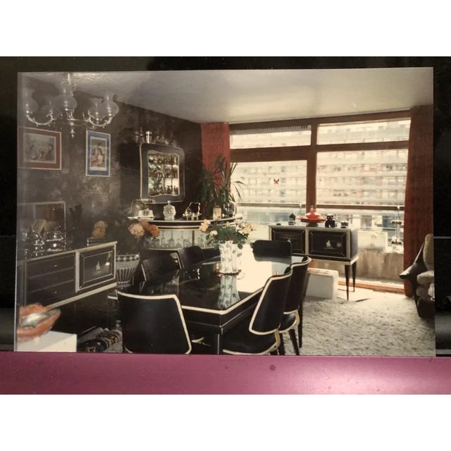 Glass Mid-Century Chinoiserie Dining Table & Six Chairs by Umberto Mascagni, Set of 7 For Sale - Image 7 of 18