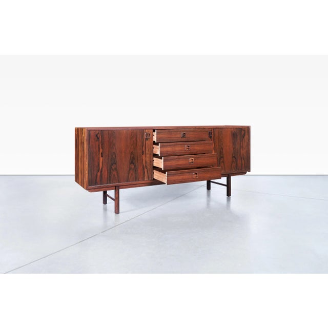 Ikea Mid-Century Modern Rosewood "Ladoga" Credenza by Erik Wortz For Sale - Image 4 of 12