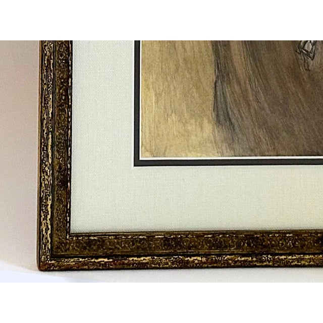 Vintage Abstract Horse Painting Contemporary "Bright-Eyed Bay" Mixed Medium on Paper, 1990s For Sale In Minneapolis - Image 6 of 8