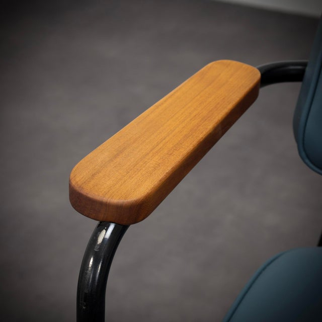 Black Swivel Executive Office Chair by Jean Prouvé for Vitra, 1951 For Sale - Image 8 of 13