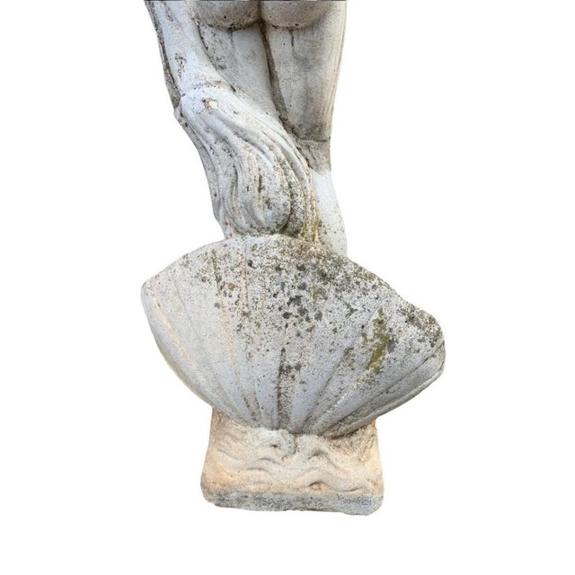 Introducing an elegant stone sculpture symbolizing Botticelli's Venus, an iconic representation of beauty and grace. This...