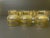 Glass Mid-Century Modern Culver Ltd. 22k Gold Valencia Footed Barware - Set of 7 For Sale - Image 7 of 9