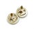 Chanel Chanel Gold CC Mini Pearl Round Piercing Earrings, A Pair For Sale - Image 4 of 4