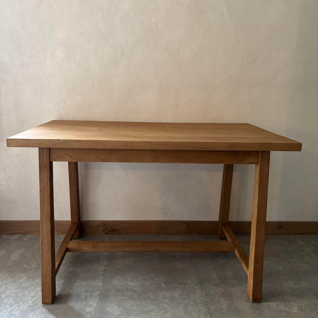 Wood Vintage Oak Dining Table, 2010s For Sale - Image 7 of 7