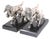 Mid 20th Century Pr. Silvered Metal Dog Bookends by the Philadelphia Mfg. Co. For Sale - Image 13 of 18
