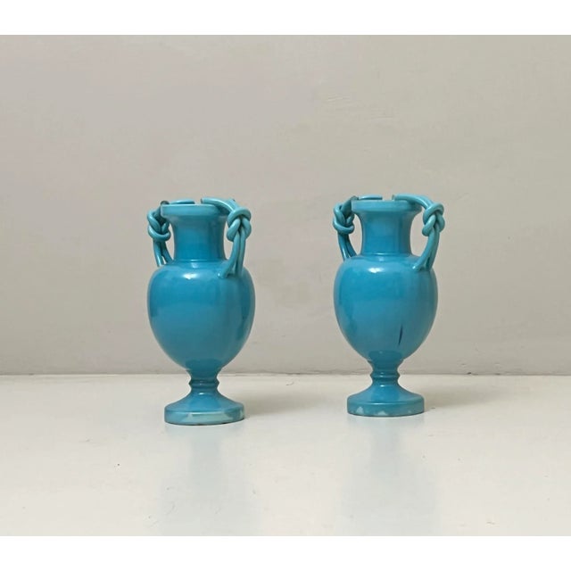 Vases in Glazed Ceramic, 1940s, Set of 2, in Flawless conditions. Designed 1920 to 1949