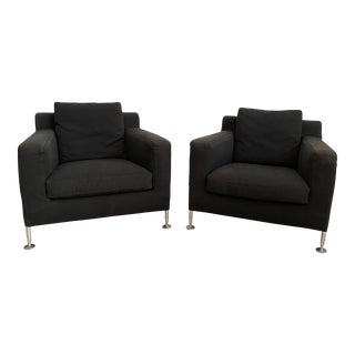 B&b Italia "Harry" Club Chairs by Antonio Citterio - a Pair For Sale