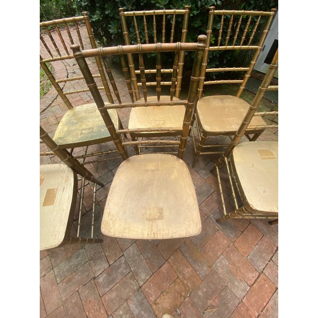 Vintage Shelby Williams Chiavari Chair - Set of 4) For Sale - Image 10 of 12