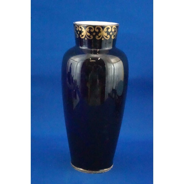 Vintage Empire Hand-Painted Porcelain Vase from Fischer J. Manufactory, 1920s For Sale - Image 4 of 18