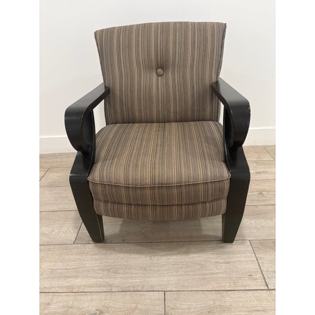 1990s Pair of 1990s Mid Century Style Bassett Furniture Club Chairs For Sale - Image 5 of 11