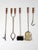 Vintage Hollywood Regency Brass Fireplace Tools Set With Wood Handles For Sale - Image 15 of 18