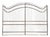 Antique 20th Century Wrought Iron Gate For Sale
