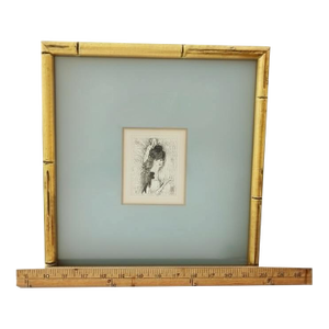 Early 20th Century Marie Laurencin “Petite Tête” Original Etching, Framed, Art Invest Nyc Provenance