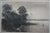 Antique Benjamin Lander Signed Waterfront House Figure in Boat Etching 21" For Sale - Image 6 of 12