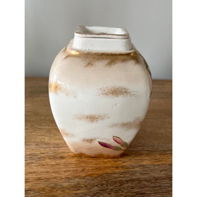 Late 19th Century Antique German Hand-Painted Petite Lidded Urn For Sale - Image 5 of 12