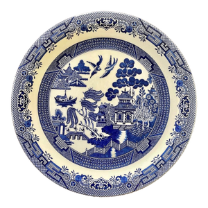 English Blue Willow Platter