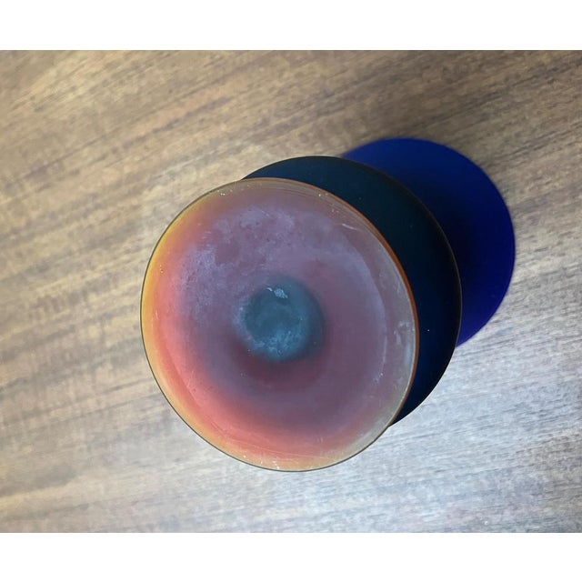 Italian Satinato Series Glass Vase attributed to Carlo Moretti, 1970s For Sale - Image 15 of 18