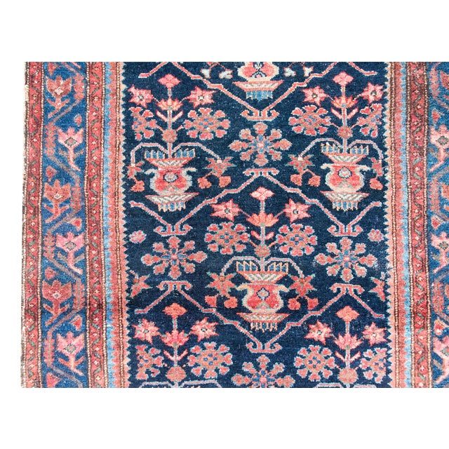 Navy Blue Early 20th Century Persian Malayer Rug For Sale - Image 8 of 15