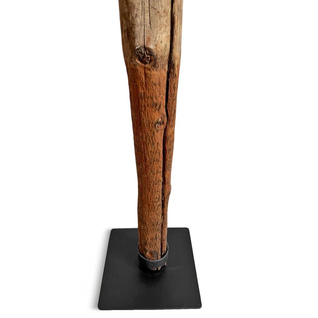 Antique African Dinka Property Post Sculpture on Stand For Sale In Los Angeles - Image 6 of 12