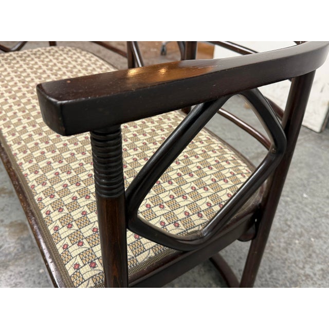 Josef Hoffmann Fledermaus Cabaret Settee, Circa 1905 For Sale - Image 9 of 12