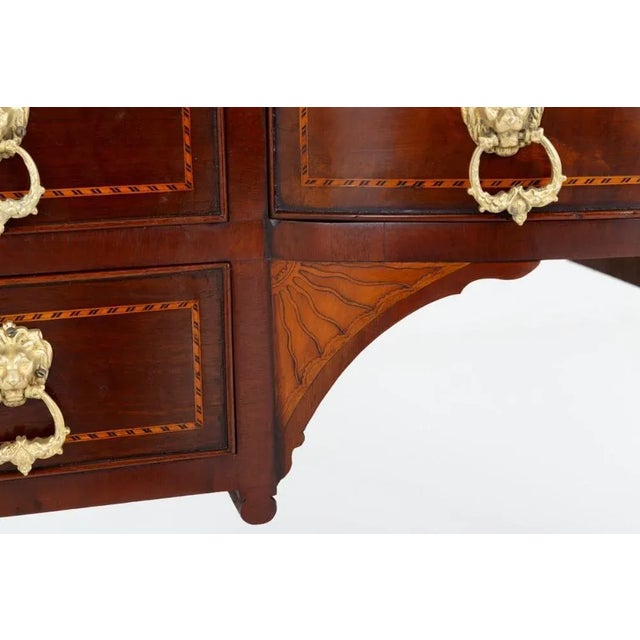 Sheraton Desk Bonheur Du Jour in Mahogany, 1880 For Sale - Image 4 of 8