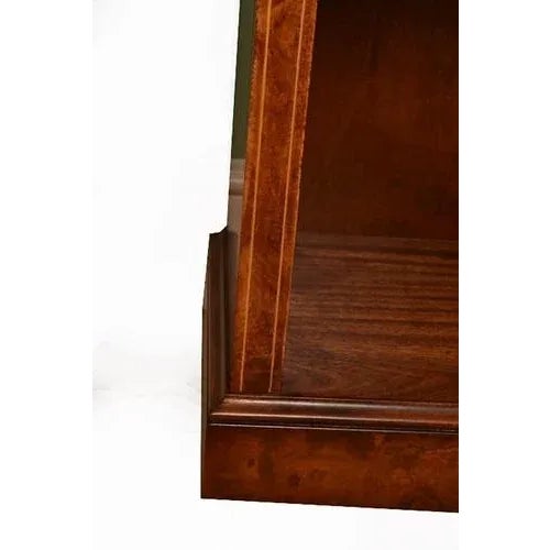 Vintage Burr Walnut Open Bookcases, Set of 2 For Sale - Image 6 of 10