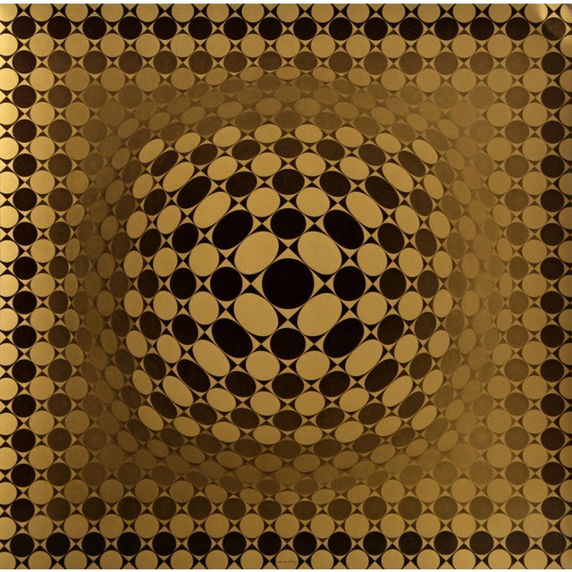 Victor Vasarely, Hungarian (1908 - 1997) - Vega JG, Portfolio: Vega, Year: 1971, Medium: Offset Lithograph, Size: 10.75 x...