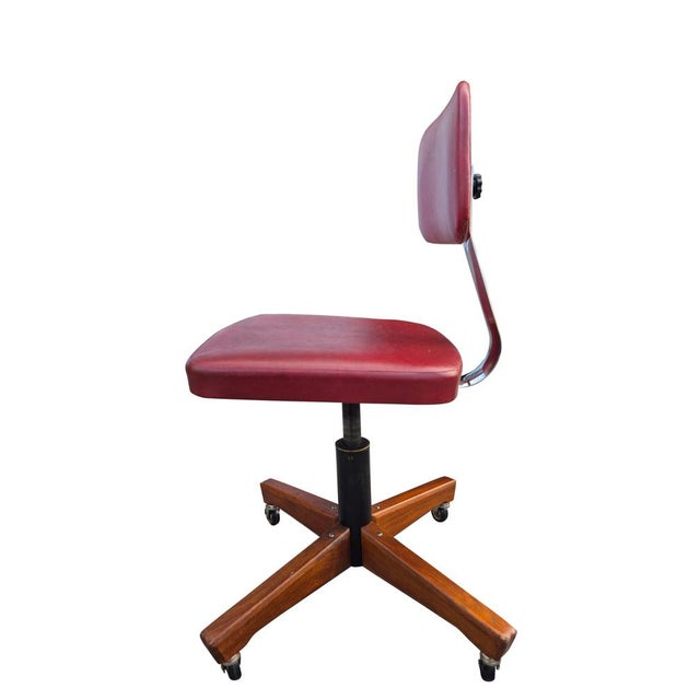 Mid-Century Modern Italian Swivel Office Chair by Anonima Castelli, 1950s For Sale - Image 6 of 15