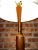 Vintage 1960’s Mid-Century Modern Danish Teak Drum Shade Table Lamp With Brass Accents For Sale In Chicago - Image 6 of 8