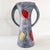 Vintage Vase in Red and Yellow Ceramic, 1950 For Sale - Image 15 of 16