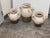 White Pottery Barn Tuscan Handcrafted Terracotta Double-Handled Urns, Set of Three For Sale - Image 8 of 12