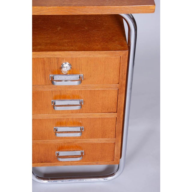 Bauhaus Writing Desk in Beech from Mücke-Melder, 1930s For Sale - Image 10 of 12