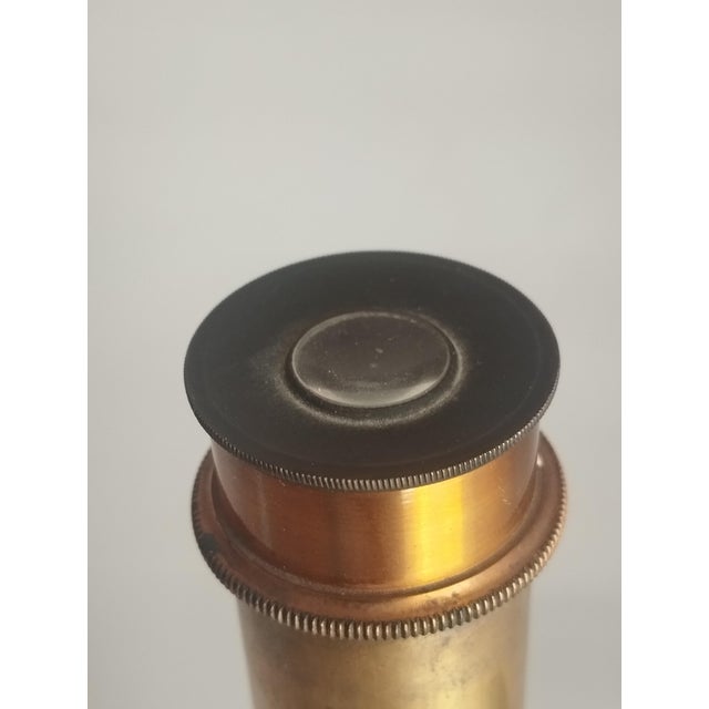 Antique No 975 Microscope in Brass from Beneche & Wasserlein, Berlin, 1850s For Sale - Image 6 of 14