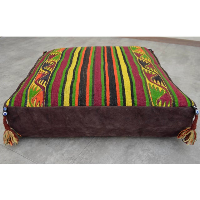 Handmade Wool Turkish Floor Pillow Cover | Chairish