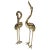 Metal Large Gilt Bronze Sculptures of Herons, Set of 2 For Sale - Image 7 of 7