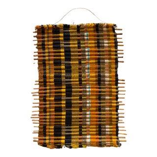 1970s Vintage Textile Art Wall Hanging For Sale