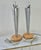 Vintage 1960s Mid-Century Modern Lamps, Tapered Aluminum Table Lamps in the Style of Paavo Tynell, Tapio Wirkkala, or Nambe, a Pair For Sale - Image 11 of 12