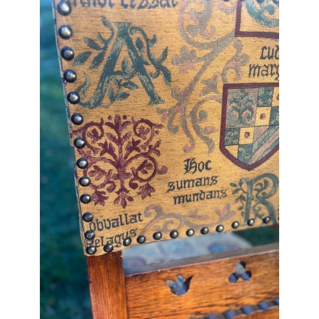 Wood Late 20th Century Arts and Crafts Stickley-Style Oak Armchair For Sale - Image 7 of 14